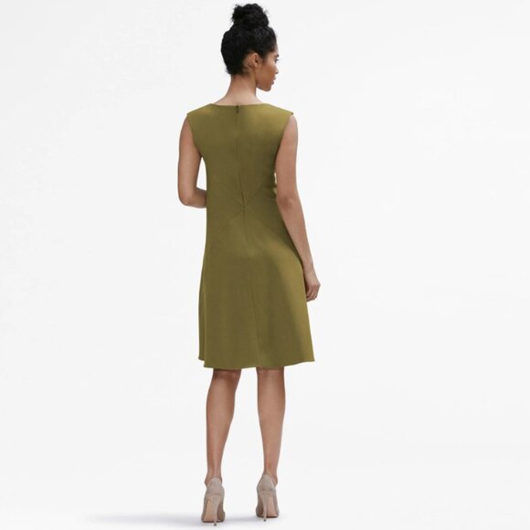MM Lafleur The Pauline Dress In True Olive | Size 0P/XS - Picture 5 of 15